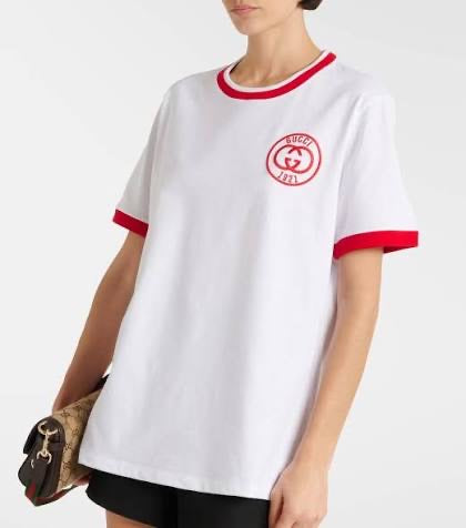 Gucci Logo Cotton Jersey T-Shirt