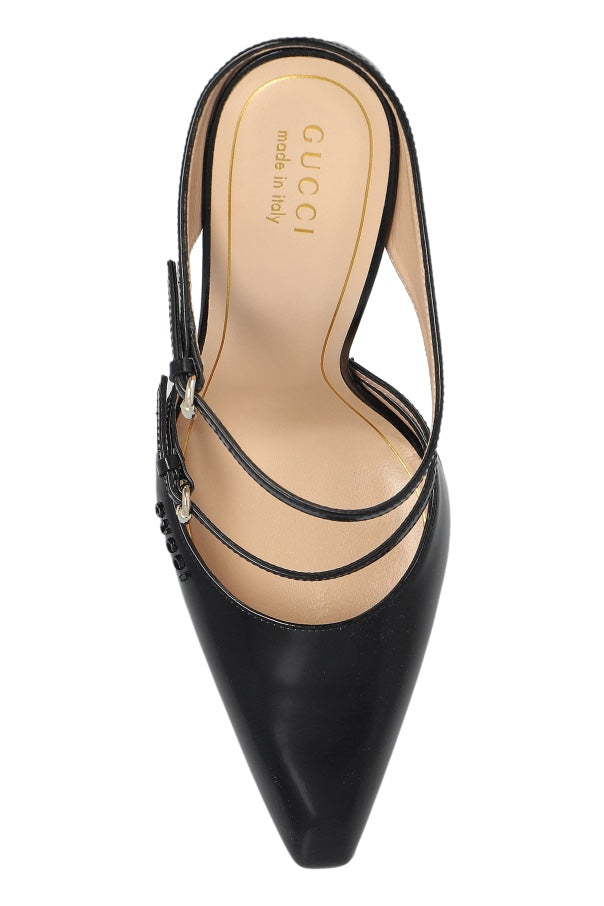 Gucci Transparent Wedge Mules