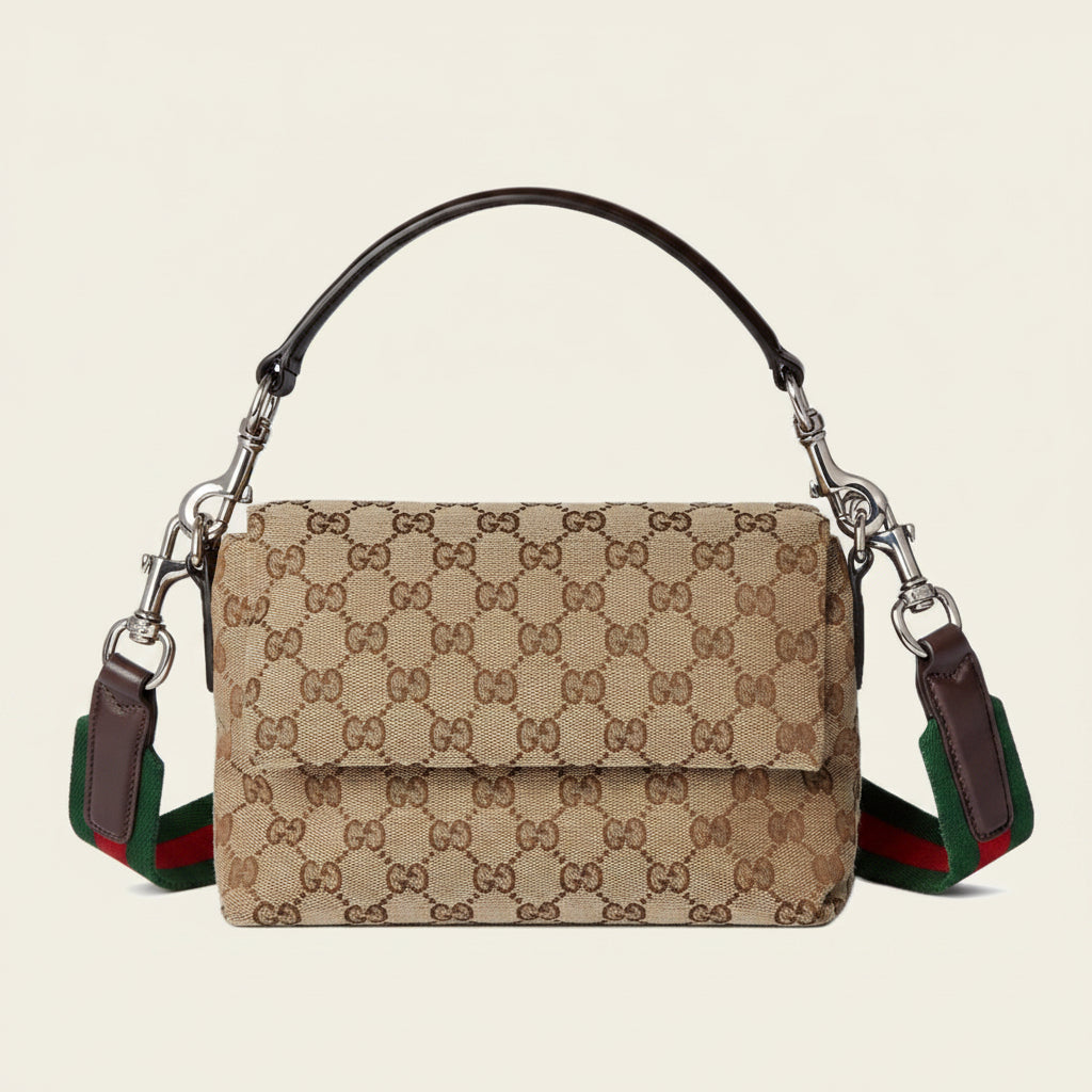Gucci GG Crossbody Bag with Web