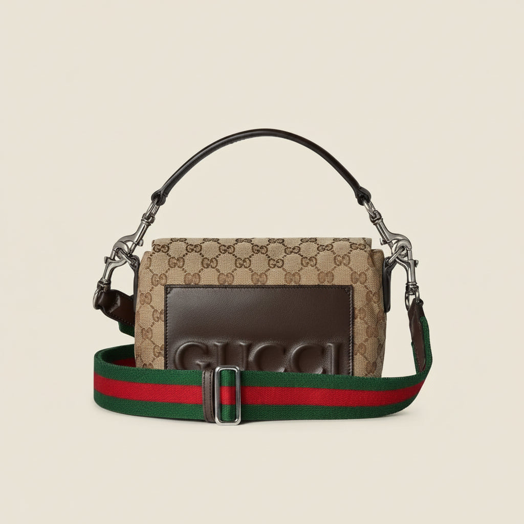 Gucci GG Crossbody Bag with Web