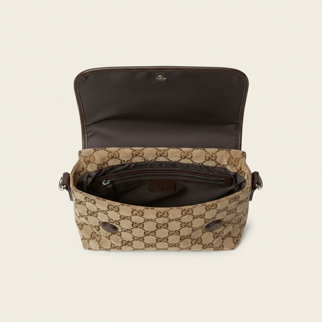 Gucci GG Crossbody Bag with Web