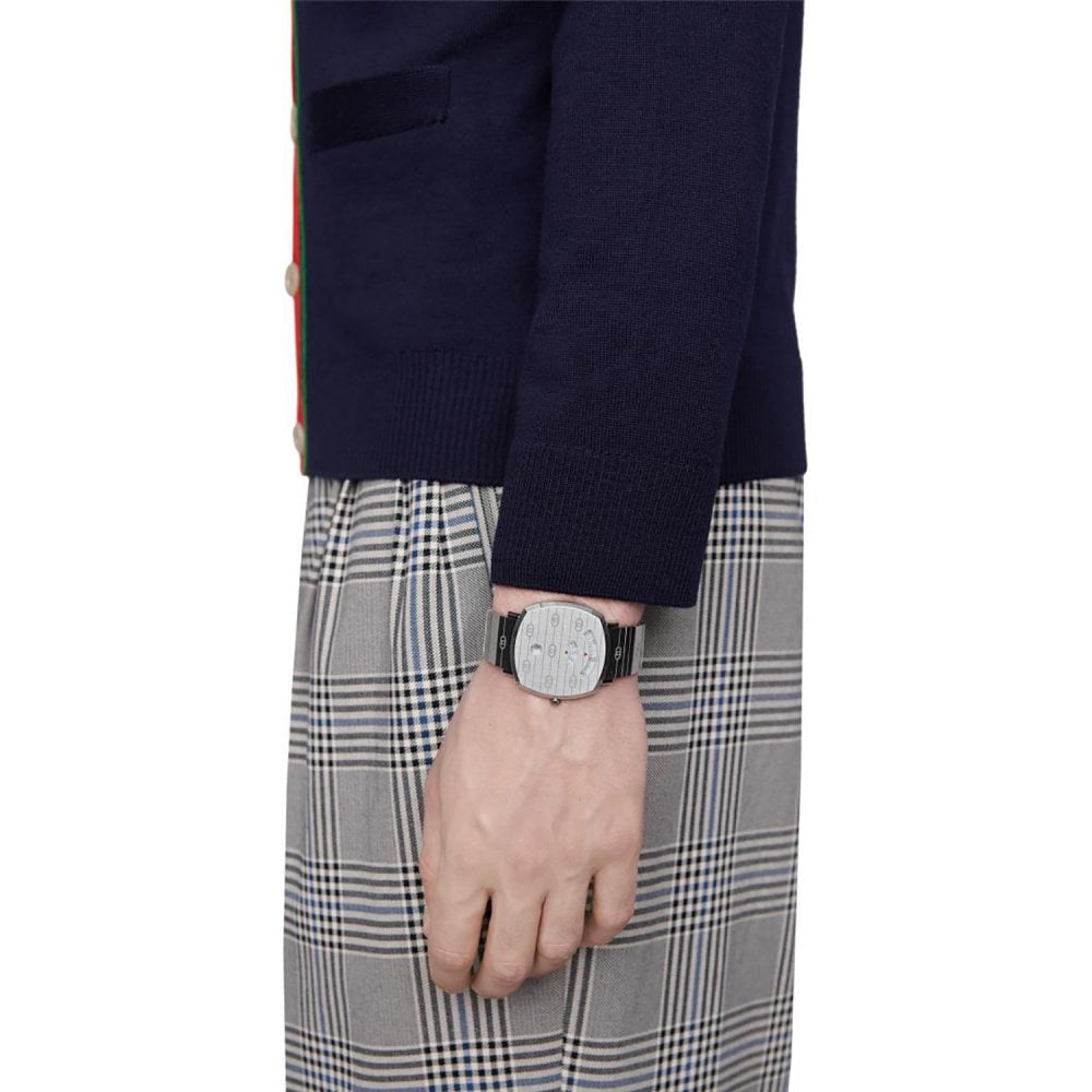 Gucci Grip Watch Silver
