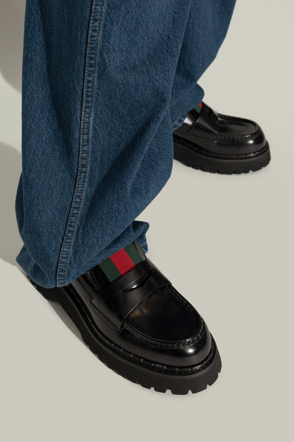 Gucci Web Loafers
