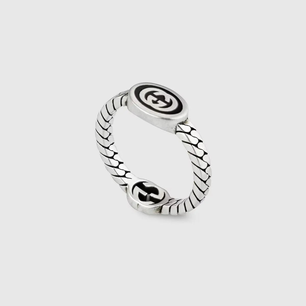 Gucci Interlocking G Double Face Ring