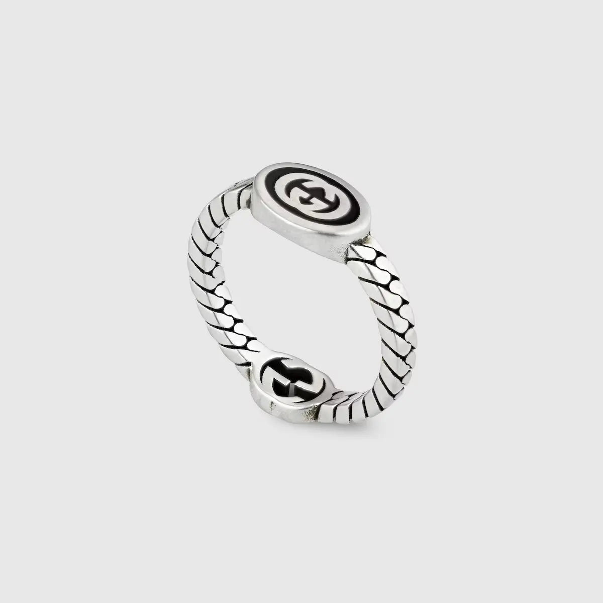 Gucci Interlocking G Double Face Ring