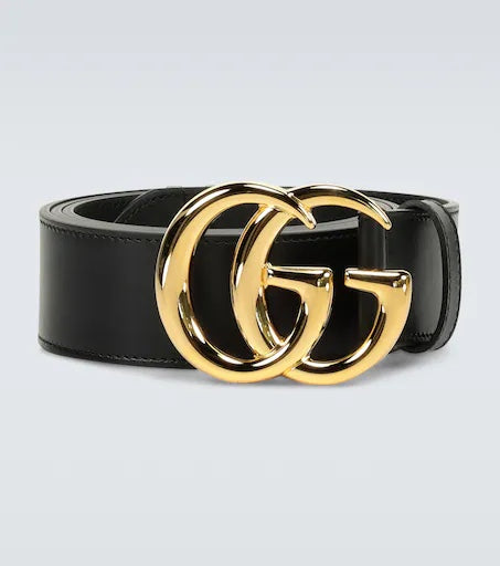 Gucci GG Buckle Leather Belt