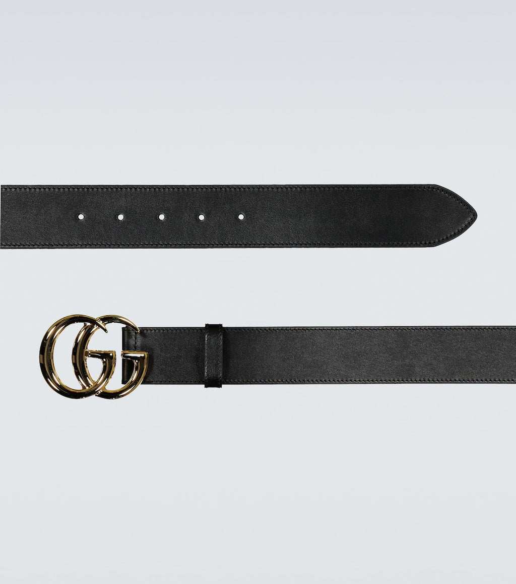 Gucci GG Buckle Leather Belt