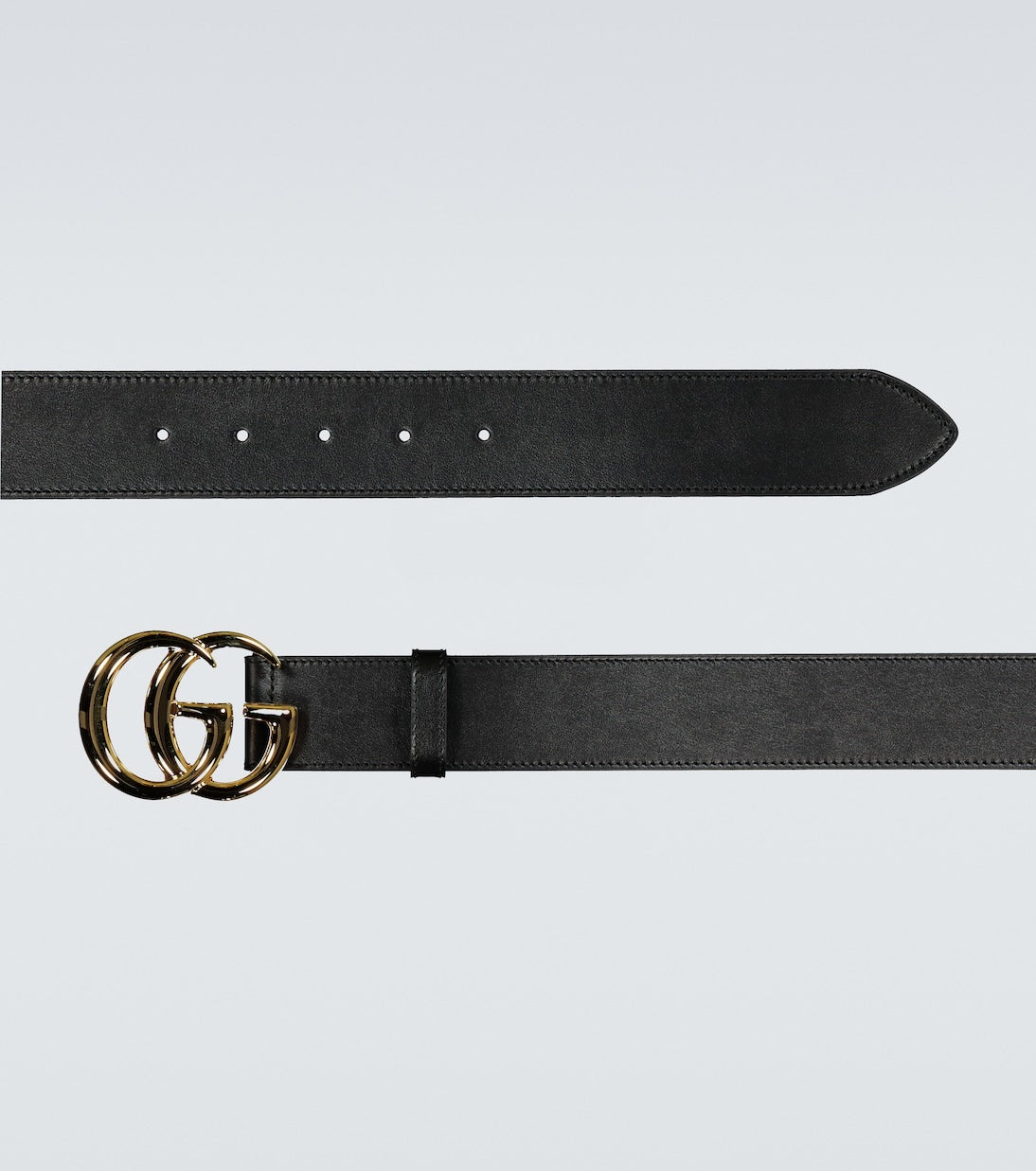 Gucci GG Buckle Leather Belt