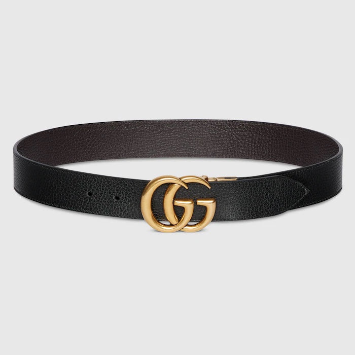 Gucci GG Buckle Leather Belt