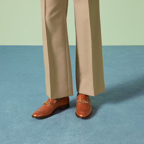 Gucci Interlocking G Chain Loafers