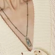 Gucci Engraved Flower Necklace