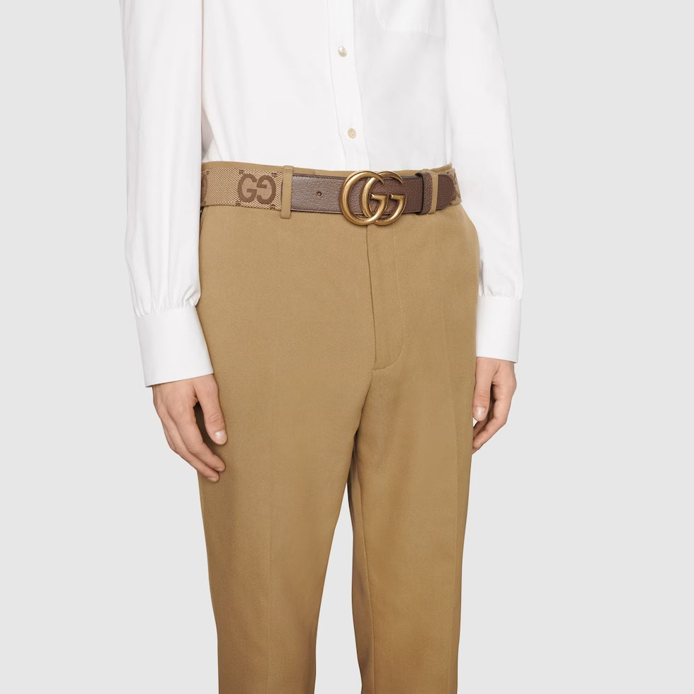 Gucci GG Marmont Jumbo GG Wide Belt