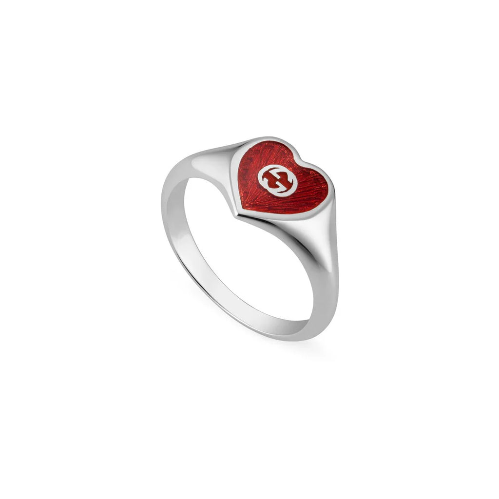 Gucci Heart Interlocking G Ring