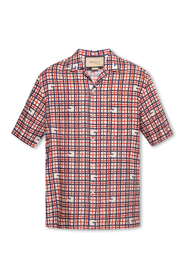 Gucci Bowling Hawaii Plaid Linen Shirt — IMG_6441