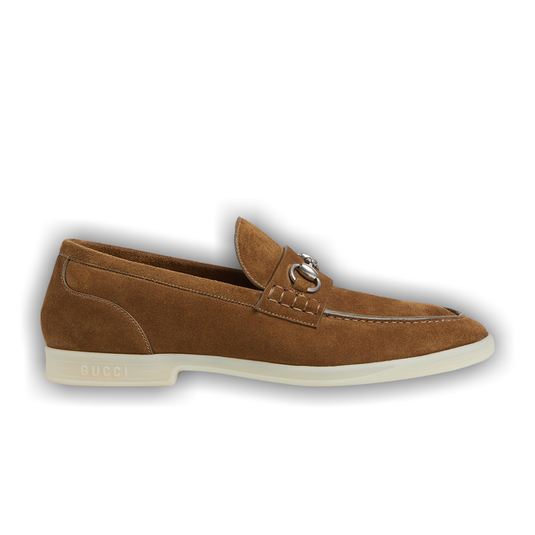 Gucci Horsebit Camel Suede Shoes — IMG_8976