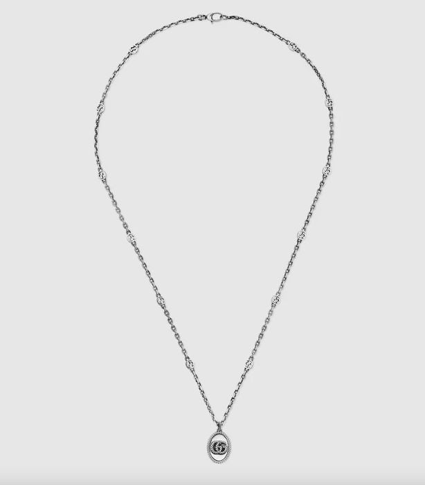 Gucci Interlocking G Silver Necklace
