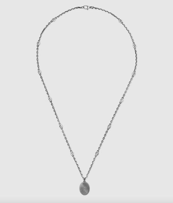 Gucci Interlocking G Silver Necklace