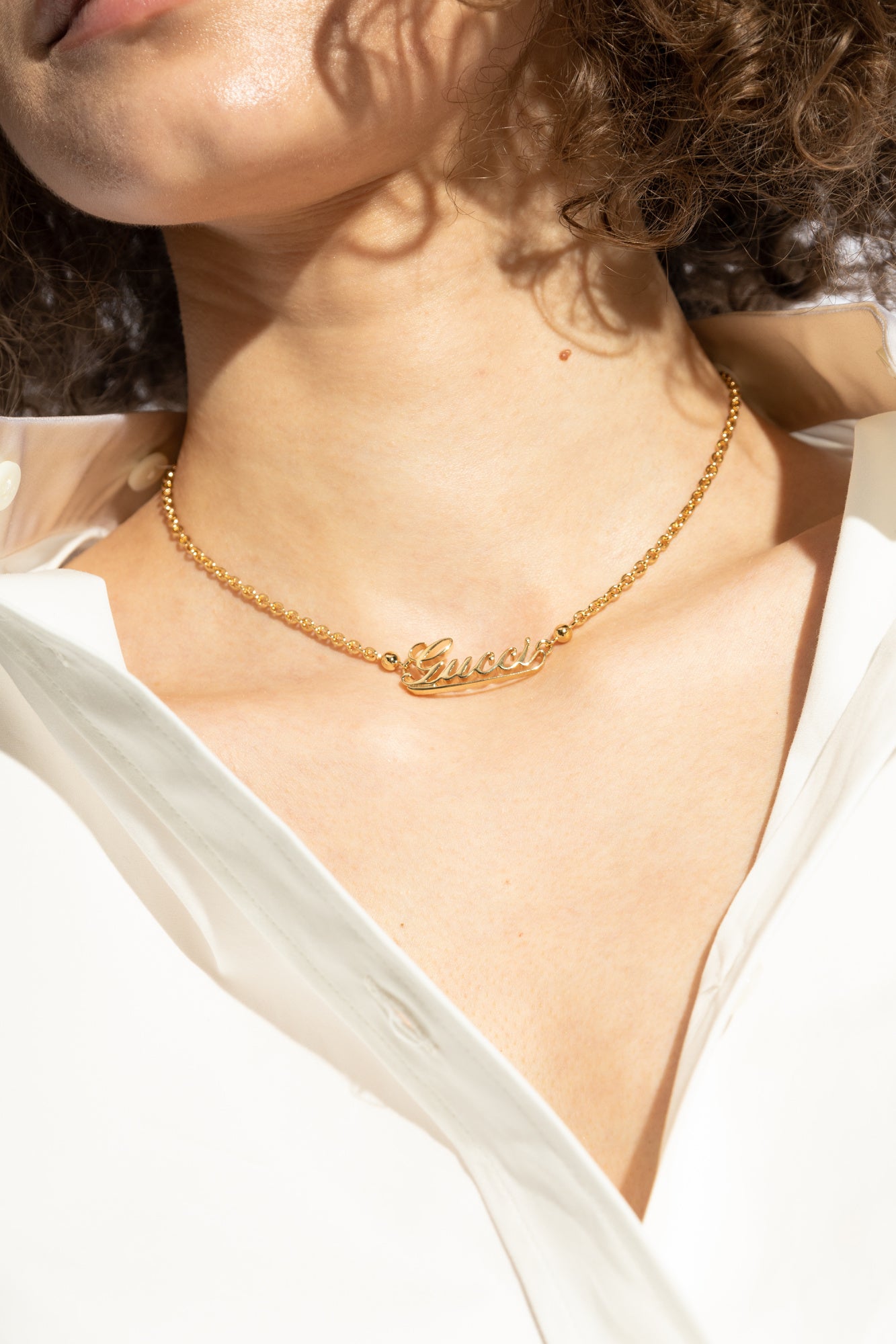 Gucci Logo Necklace — IMG_9587
