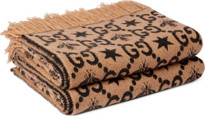 Gucci Bee GG Pattern Blanket