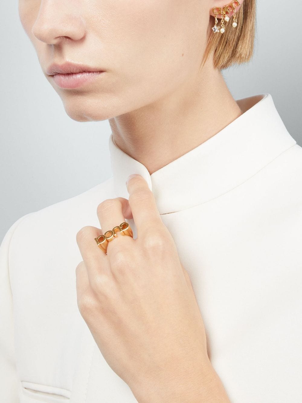 Gucci Logo Ring — Gold-Tone