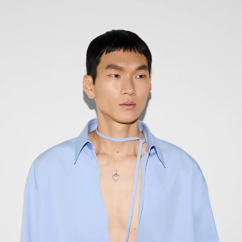 Gucci Heart Sterling Silver Necklace