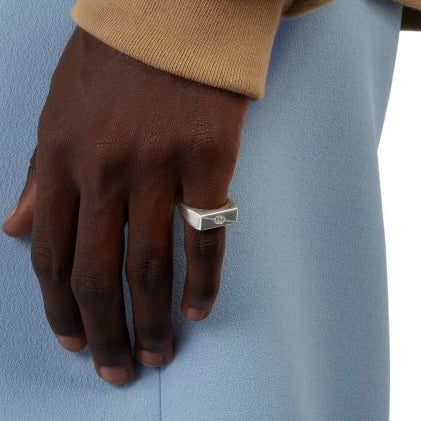 Gucci GG Signet Sterling Silver Ring