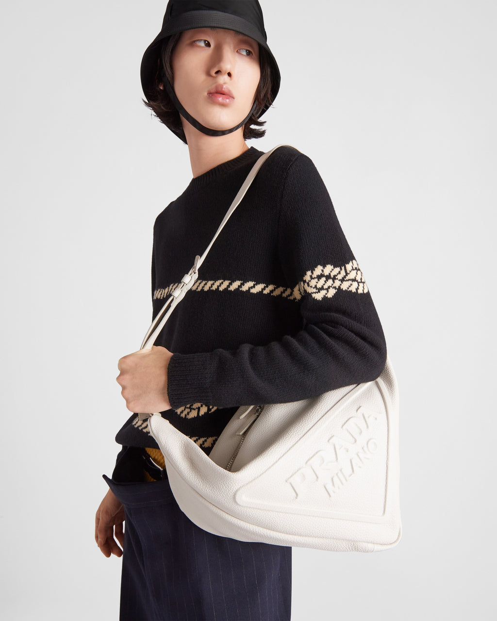 Prada Triangle Logo Bag