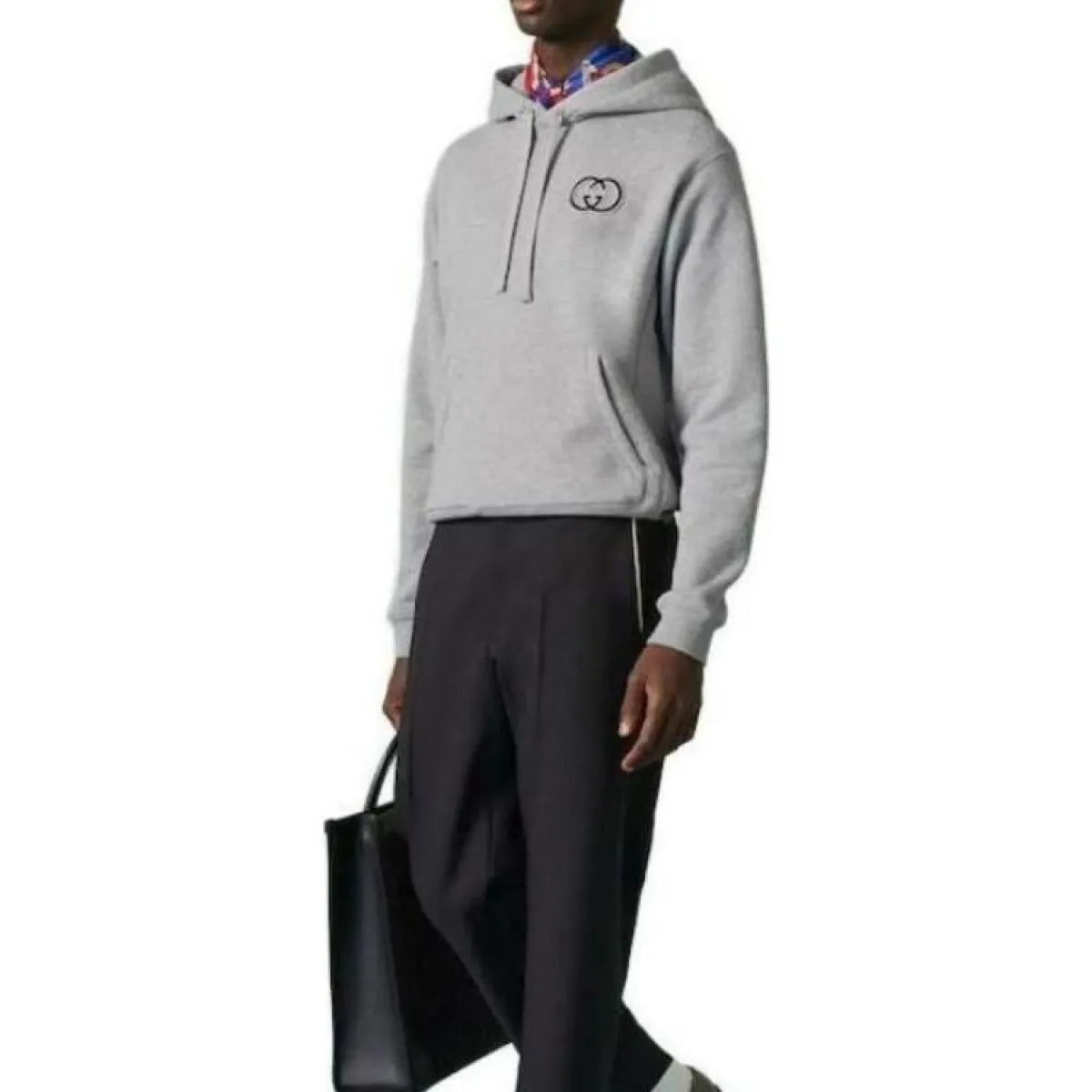 Gucci Interlocking G Hoodie — Grey