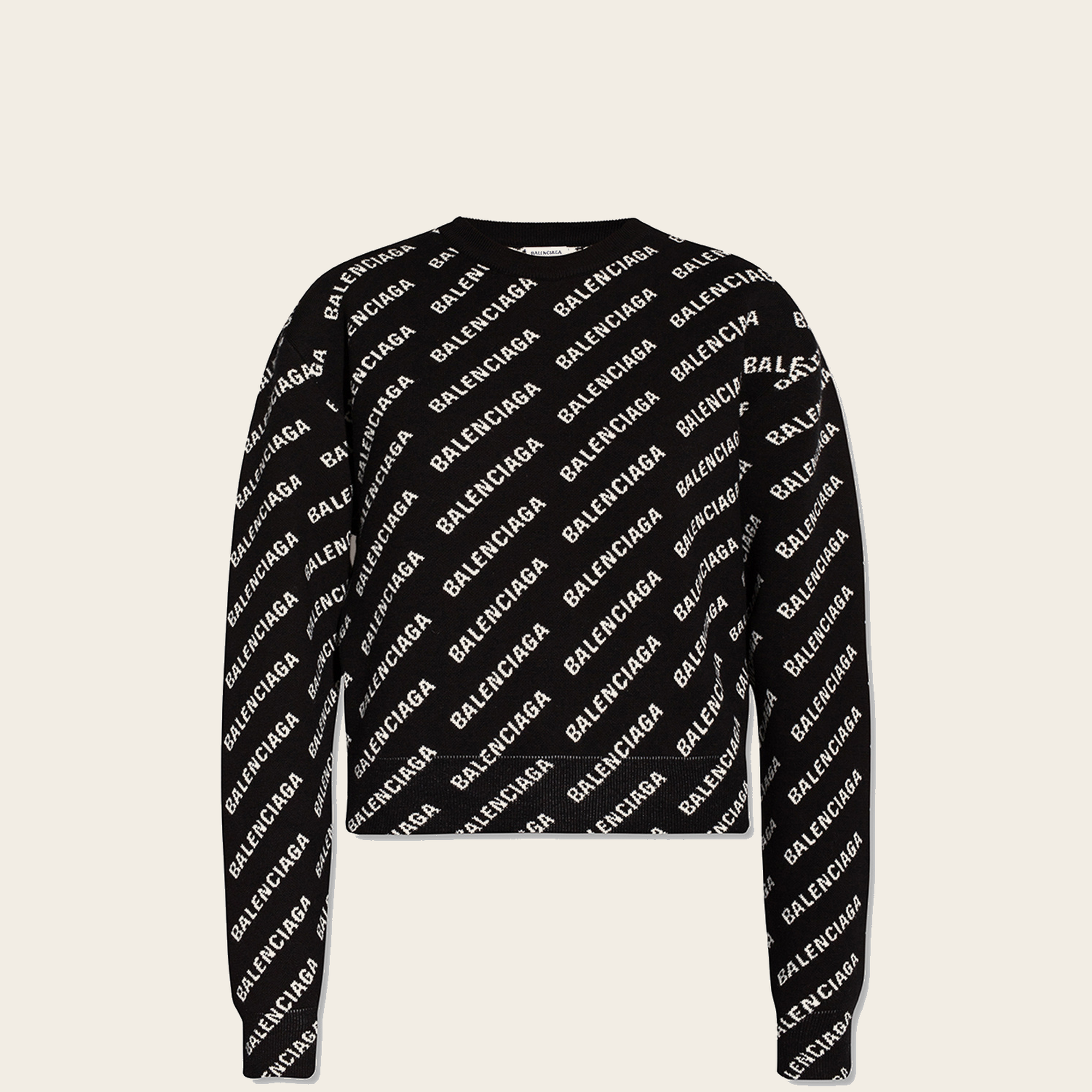 Balenciaga Jacquard all over logo knitwear