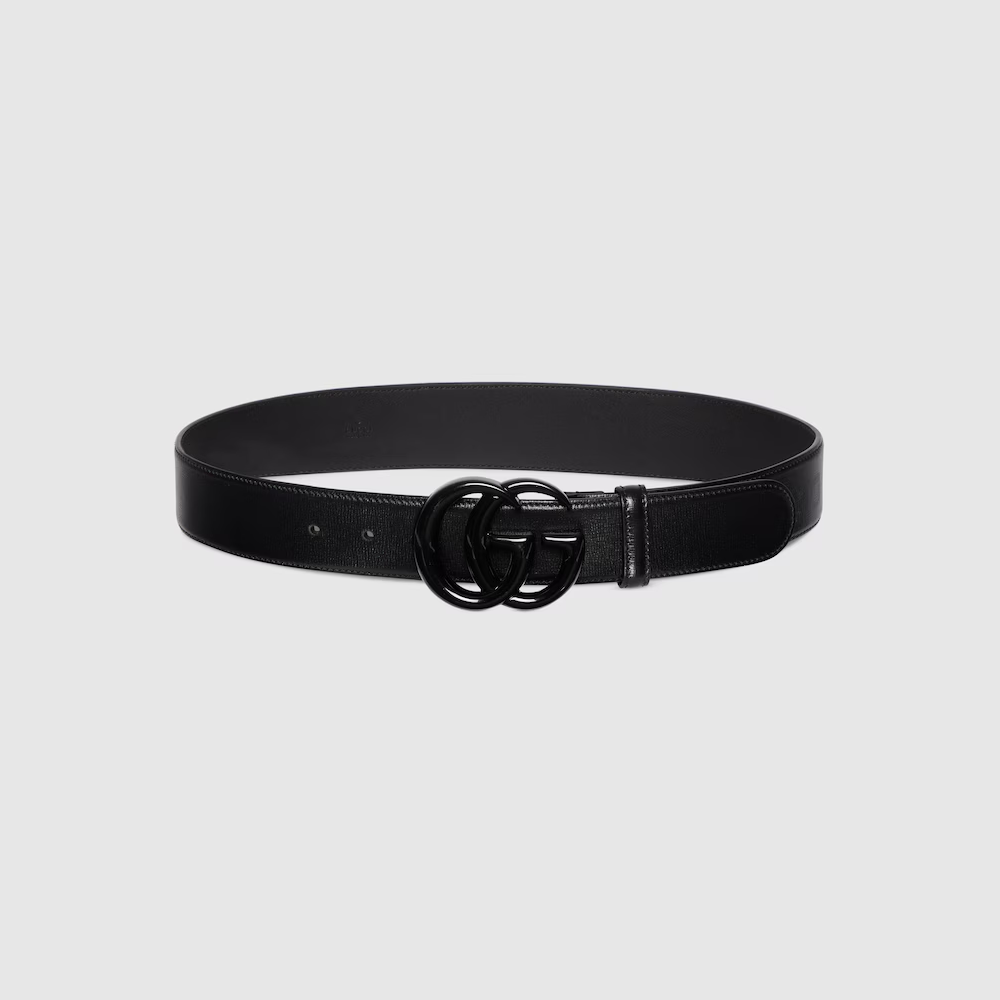 Gucci Black GG Buckle Belt