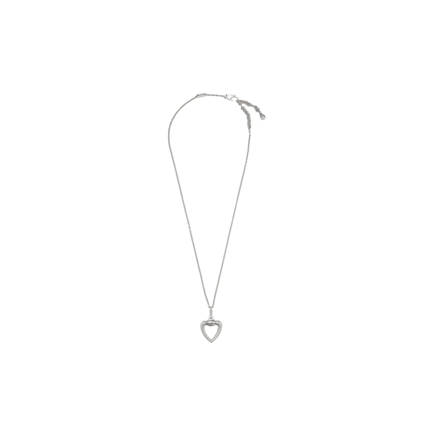 Gucci Heart Sterling Silver Necklace