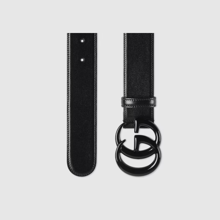 Gucci Black GG Buckle Belt