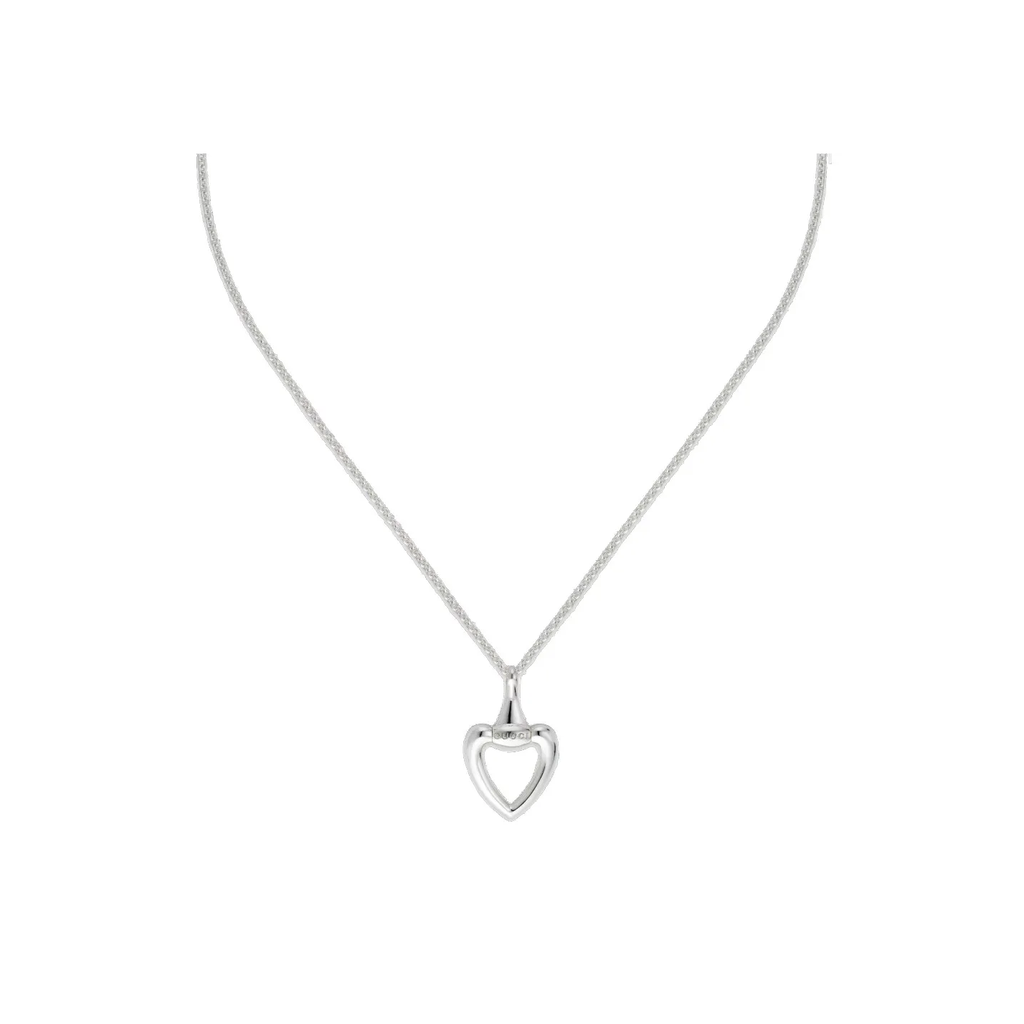 Gucci Heart Sterling Silver Necklace