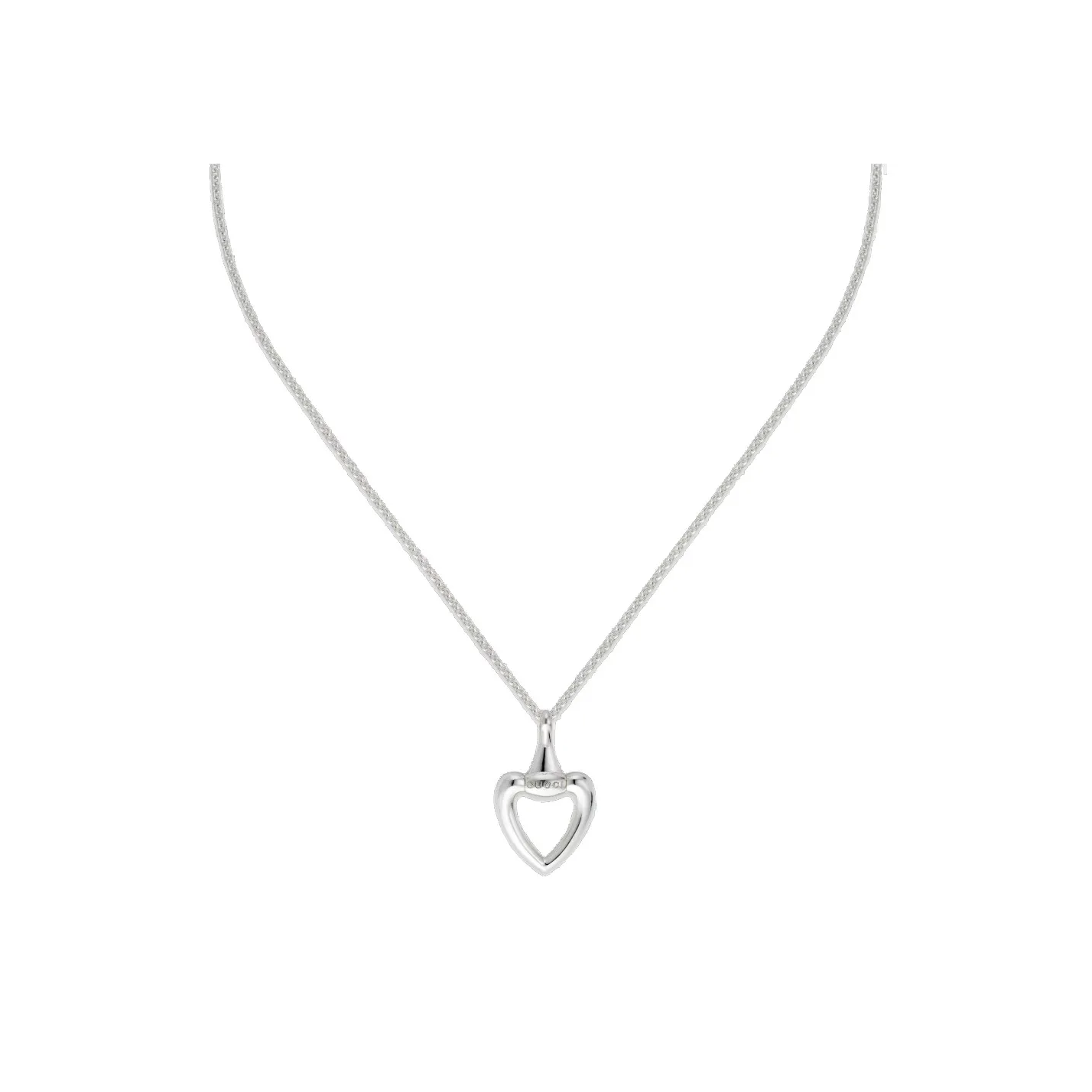 Gucci Heart Sterling Silver Necklace
