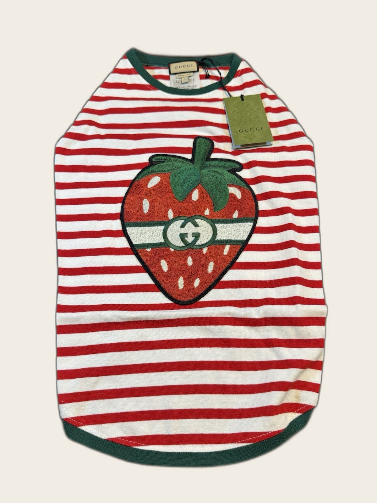 Gucci GG Striped Pet Polo