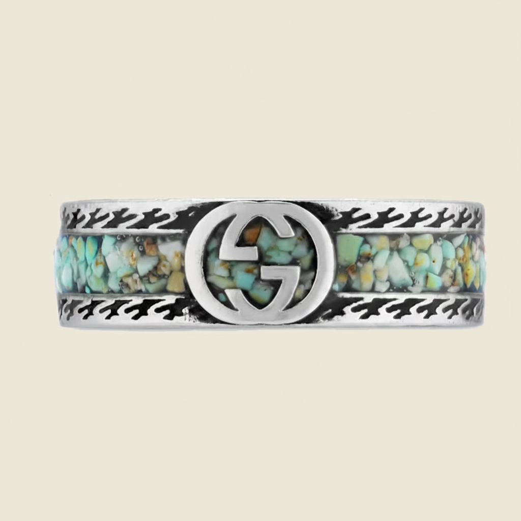 Gucci Interlocking G Silver Ring - Image 2