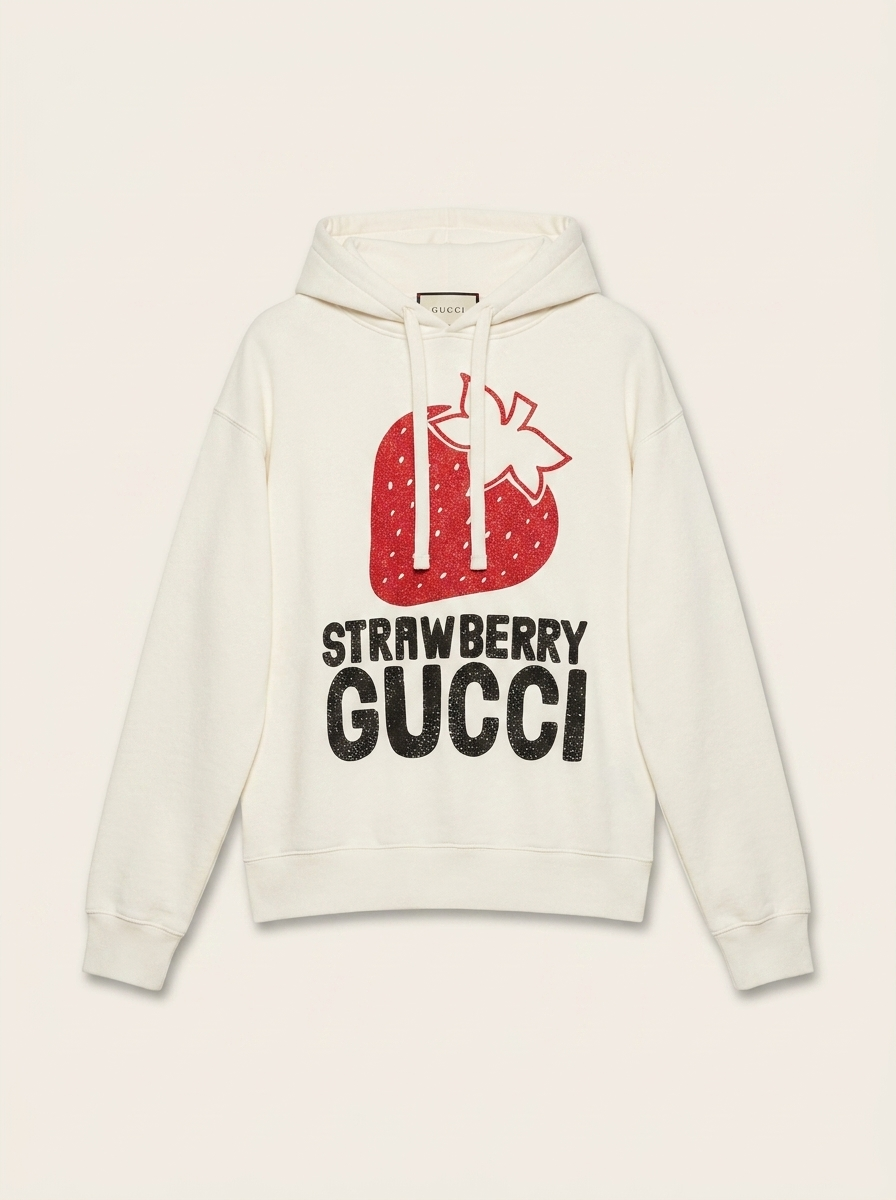 Strawberry Gucci Embellished Hoodie