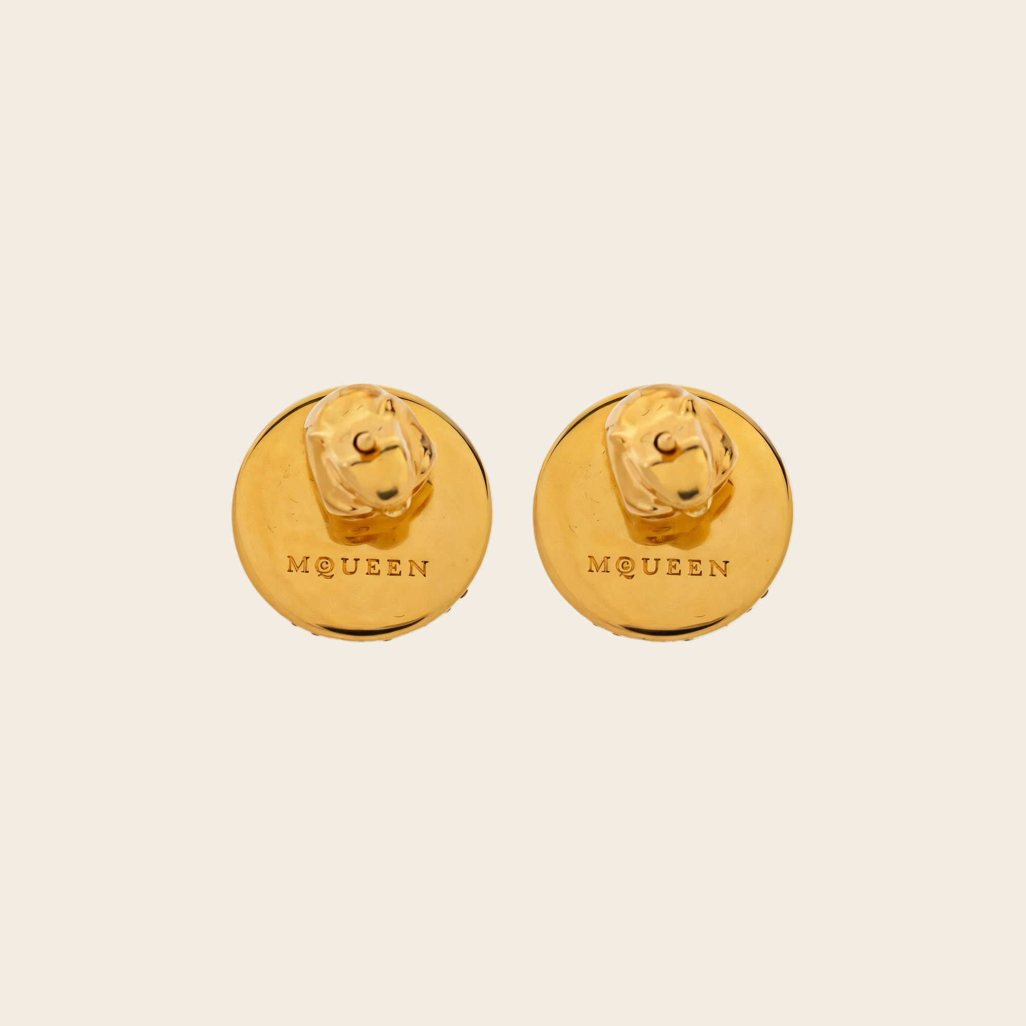 Alexander McQueen Skull Earrings — pair back