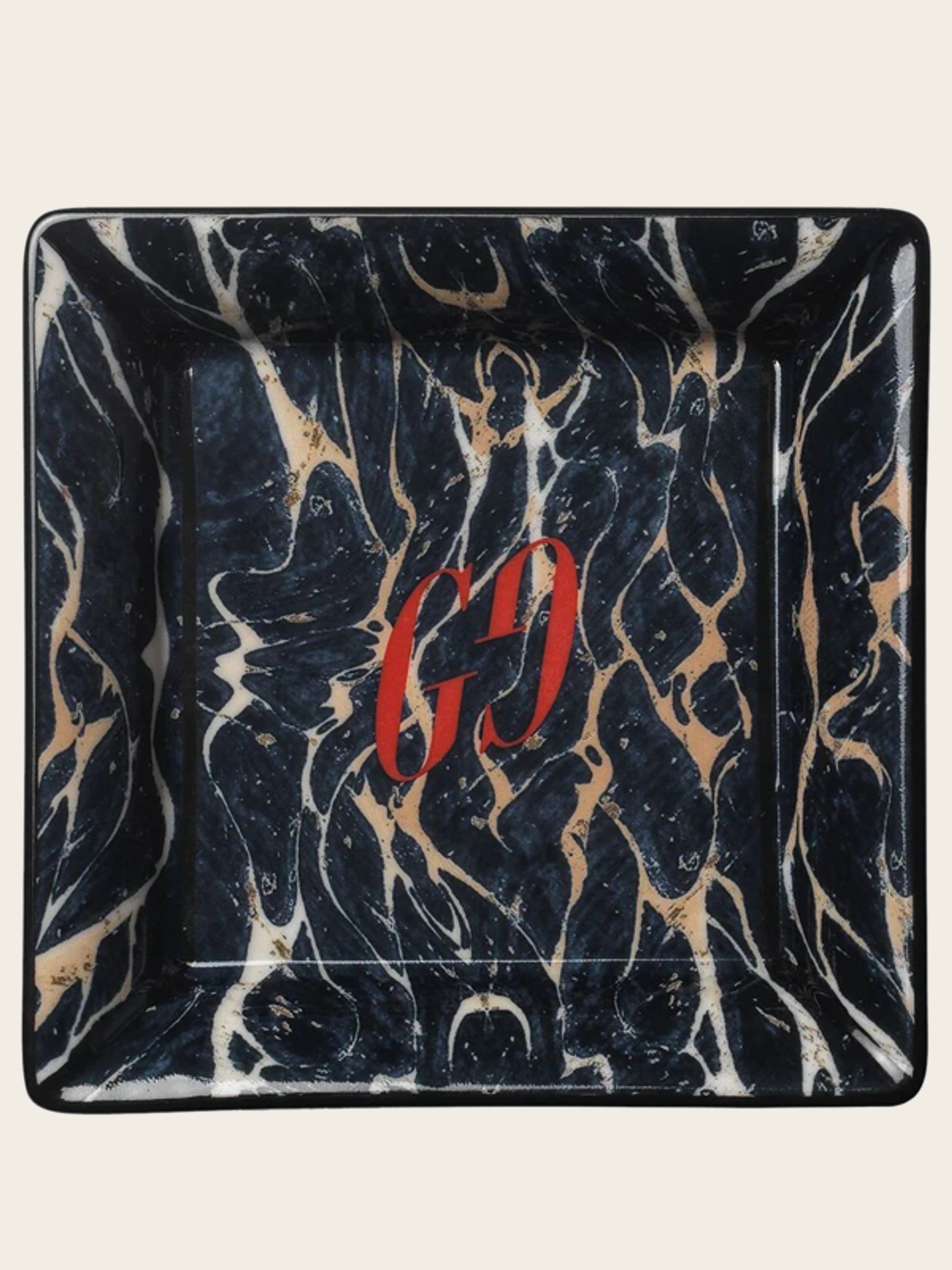 Gucci Marble Print Logo Tray