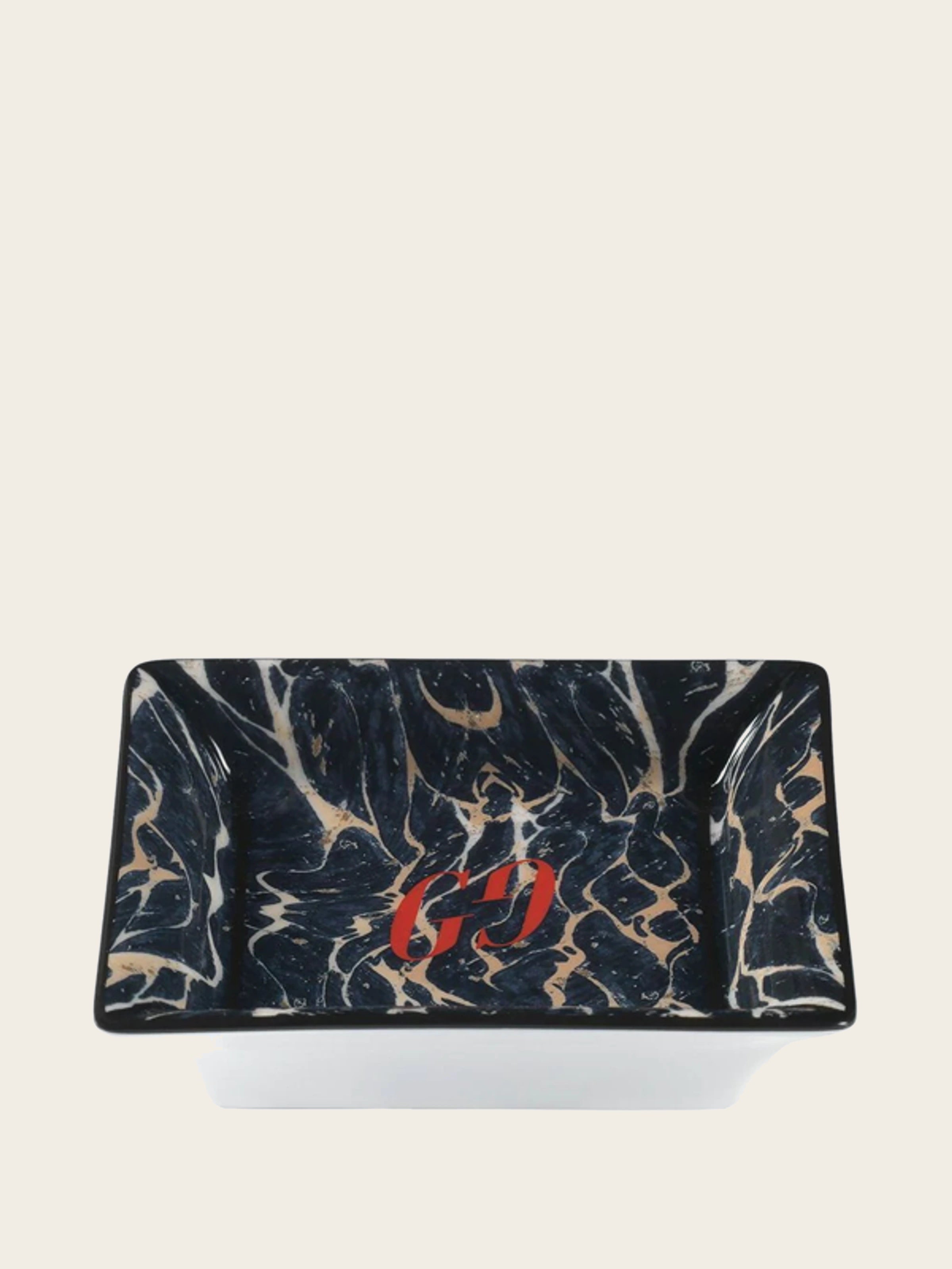 Gucci Marble Print Logo Tray