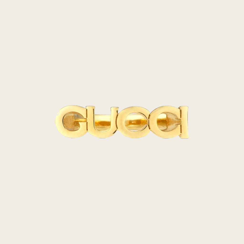 Gucci Logo Ring — Gold-Tone