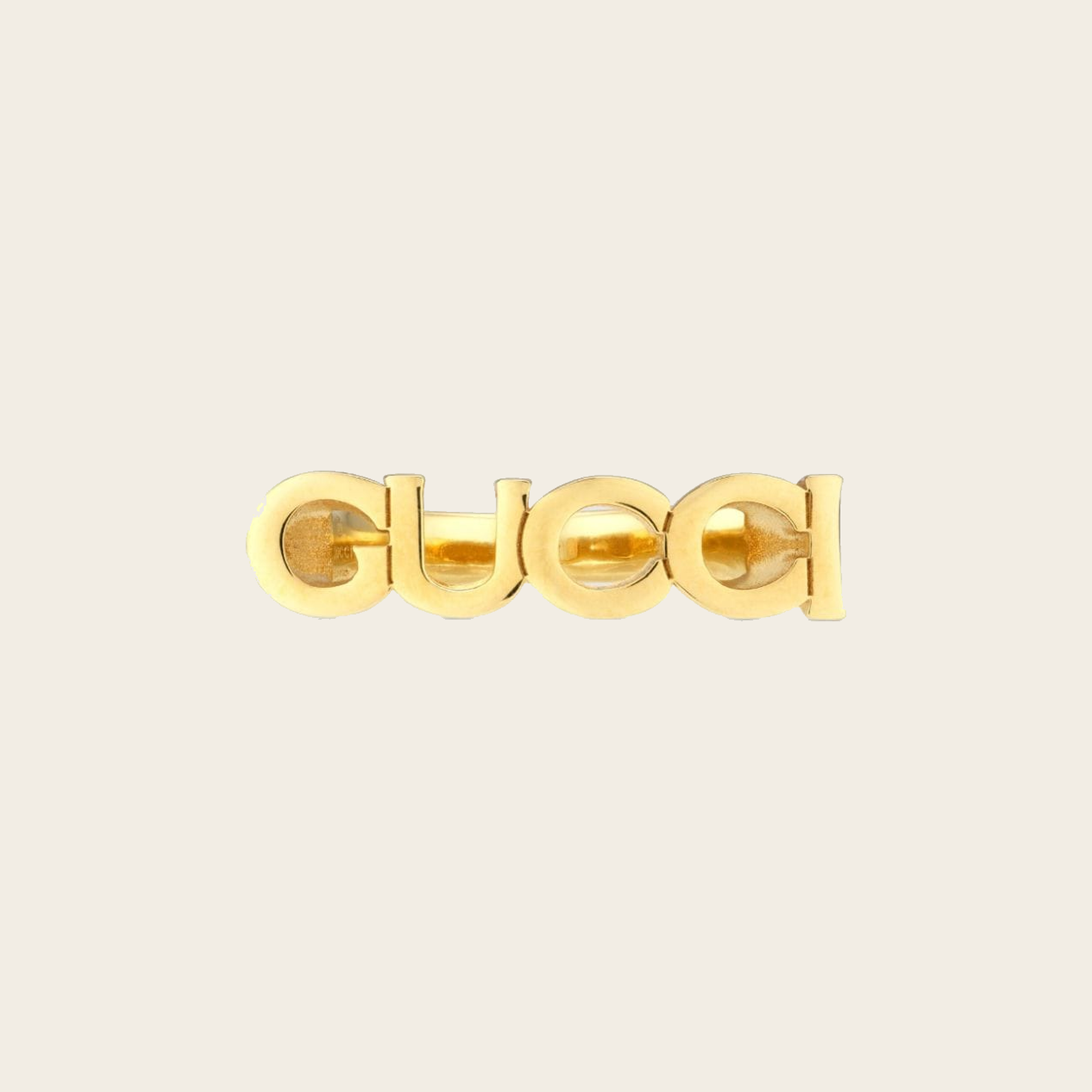 Gucci Logo Ring — Gold-Tone