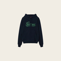 Gucci Script Logo Hoodie — Navy