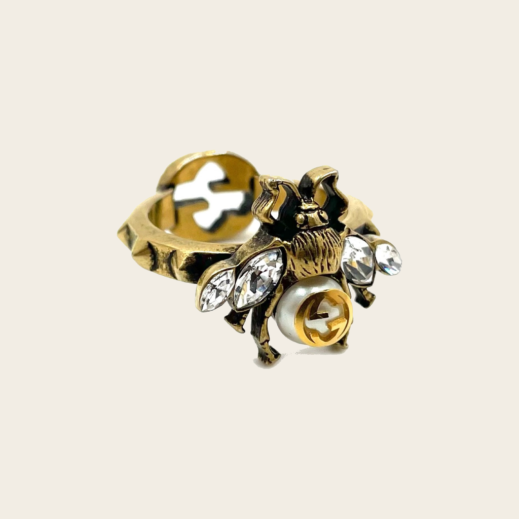 Gucci Bee Embellished Ring