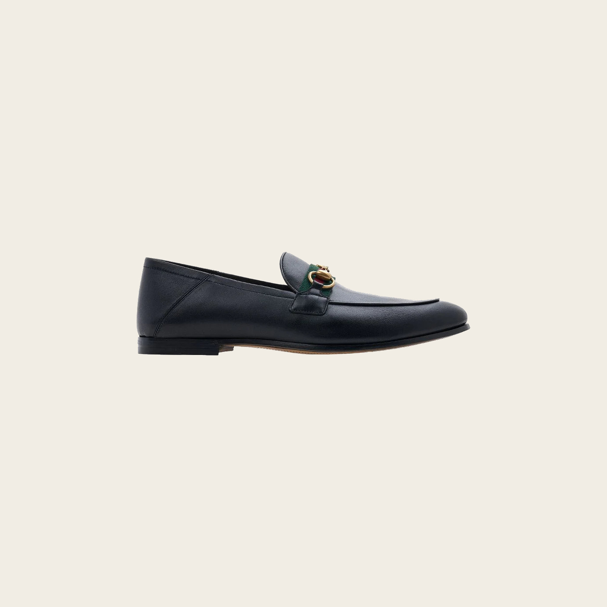 Gucci Horsebit Web Loafer — Black
