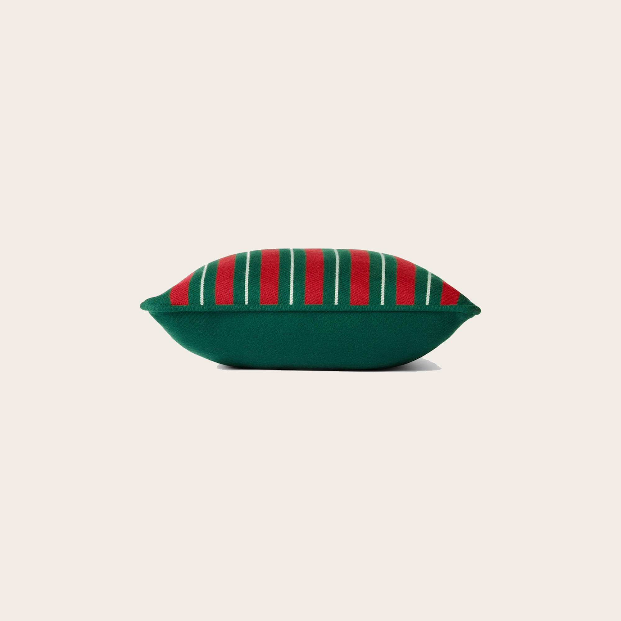 Gucci Web Wool Cushion — Green & Red