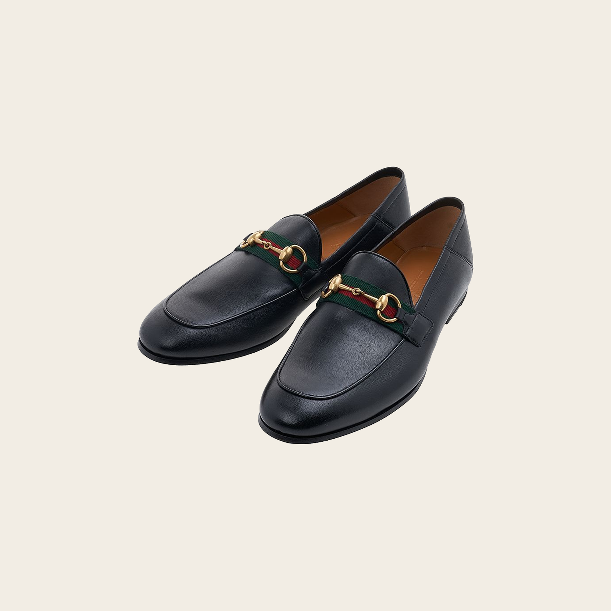 Gucci Horsebit Web Loafer — Black