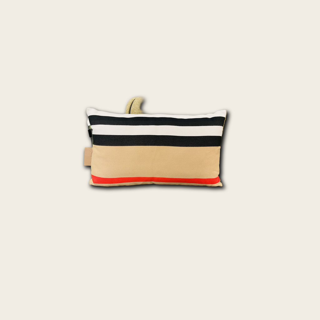 Burberry Striped Cotton Cushion