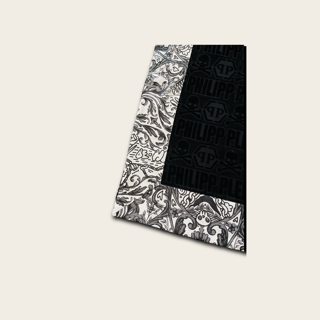 Philipp Plein Logo Black Towel