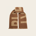 Jacquard Logo Wool Scarf